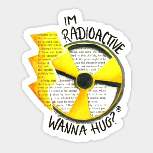 Wanna Hug?- black text Sticker